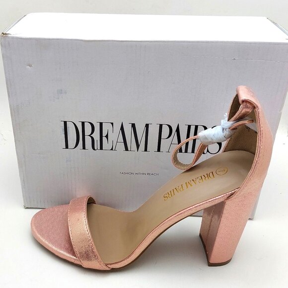 DREAM PAIRS Women's Hi-Chunk High Heel Pump Sandals - Picture 10 of 10